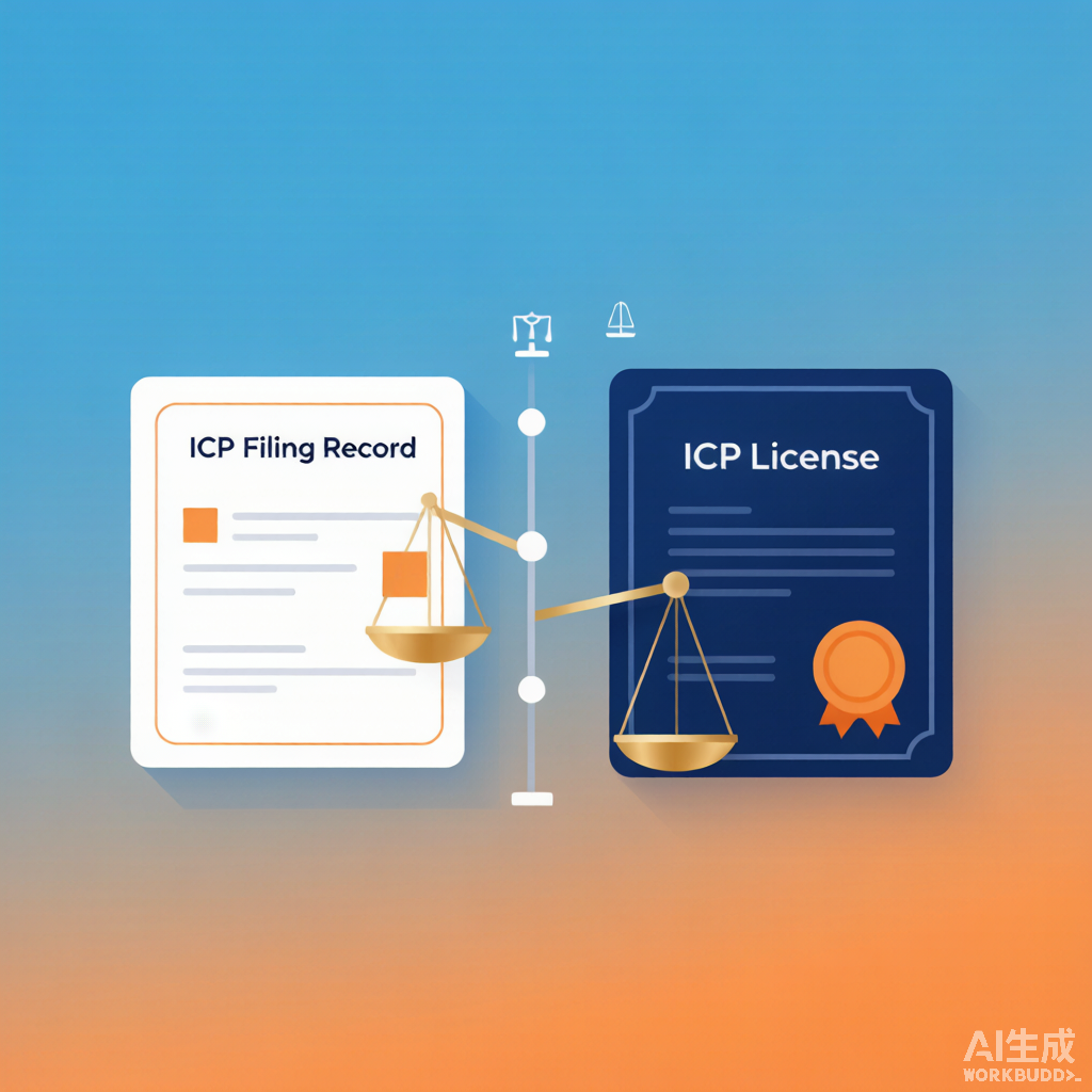 ICP许可证与ICP备案的区别对比